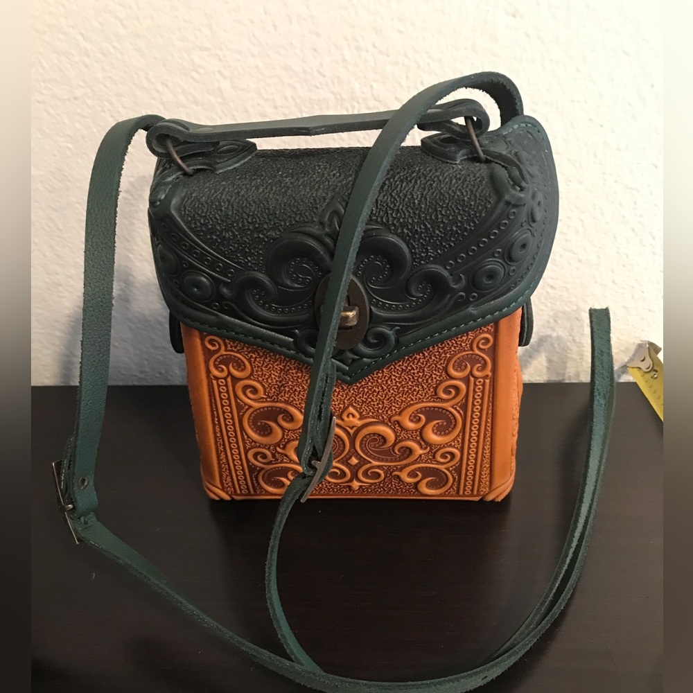NEW! Embossed Leather Mini Backpack Brand New. - Picture 9 of 10